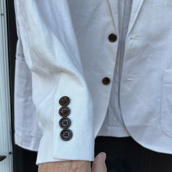 J CREW MEN’S THOMPSON WHITE/IVORY JACKET-38 - Picture 5 of 9